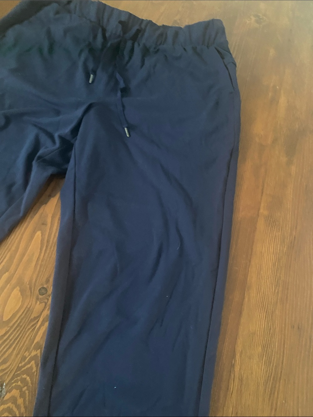 Talbots Navy Drawstring Track Pants - Picture 5 of 7